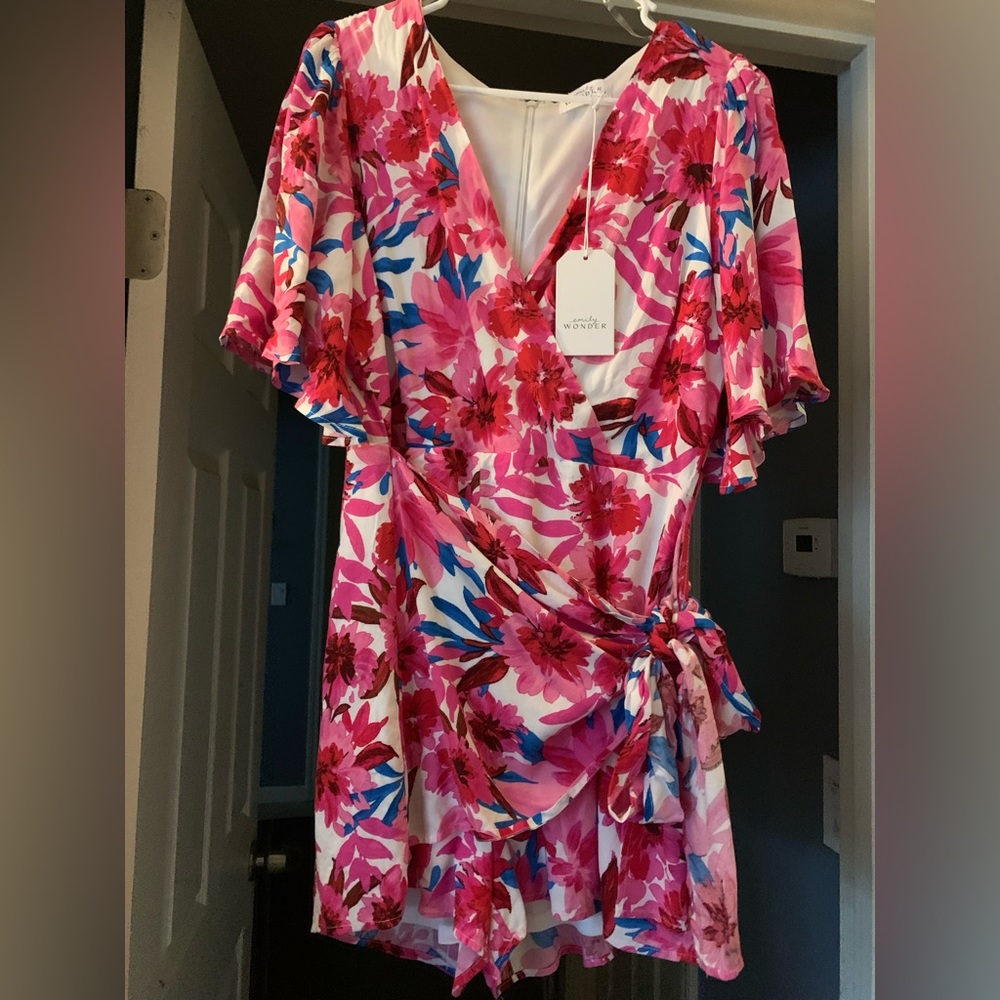 Emily Wonder White Floral Romper